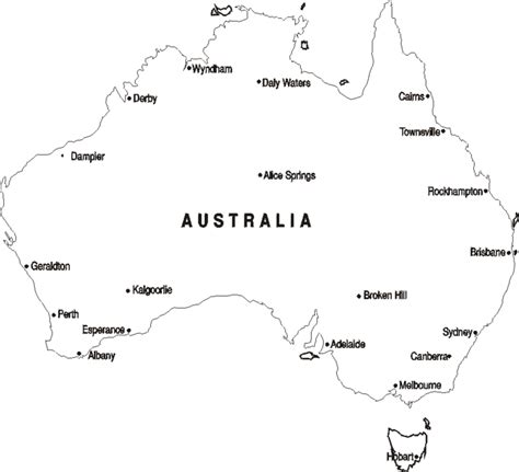 Australia Printable Map 3x5 Australia Maps Printable Maps Of