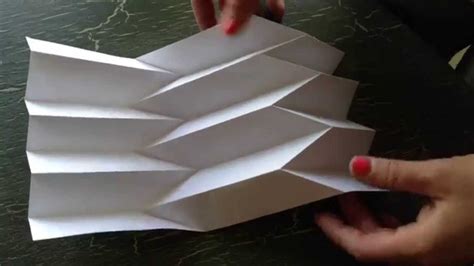 A piece of paper with one corner torn off. How to make paper art: the Reverse folded paper - YouTube