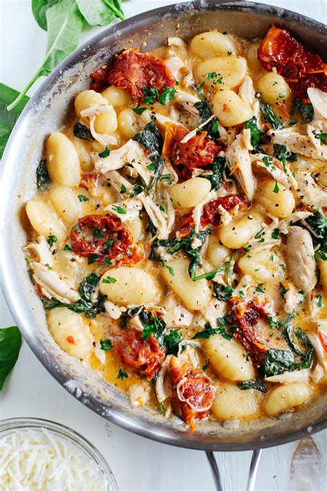 One Skillet Sun Dried Tomato Chicken Gnocchi Recipe With Images