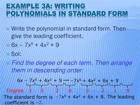 Ppt 6 3 Polynomials Powerpoint Presentation Free Download Id2576527
