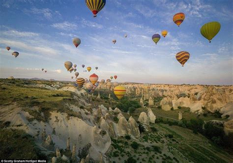 Photographs Of Hundreds Of Hot Air Balloons Flying Over Turkey At Dawn