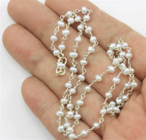 Small Pearl Necklace Freshwater Cultured 14k Gold Fill Or Etsy