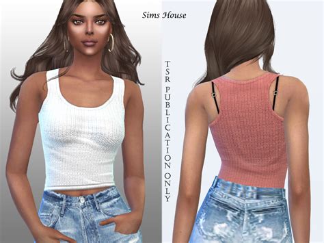 Sims Houses Womens T Shirt Fitting Basic Colors Sims 4 Mods Clothes