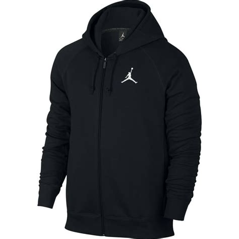 nike air jordan flight fleece basketball men s full zip hoodie black 823064 010