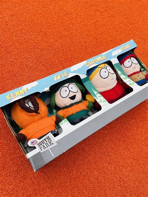 South Park 1998 Complete Set Of 6 Plush Dolls Kenny Kyle Cartman Stan 71808855352 Ebay