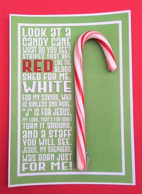 Download our printable version below and share this beautiful gospel message. Candy Cane Poem Printable - Deeper KidMin | Candy cane poem, Candy cane, Kids church christmas