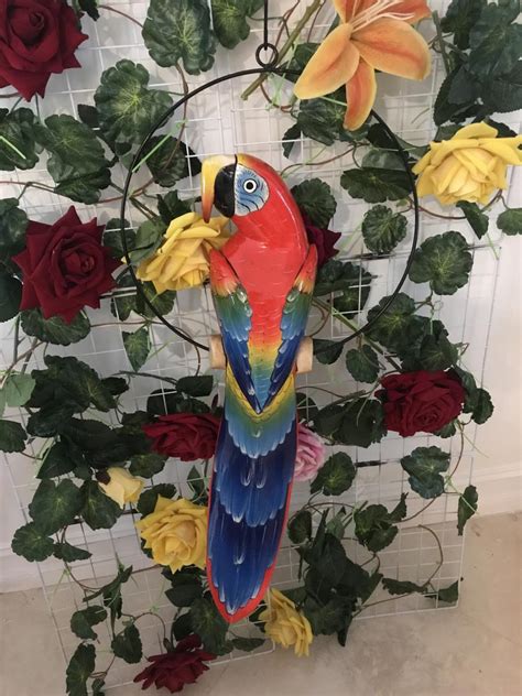 24 Wooden Carved Parrot Eventeny