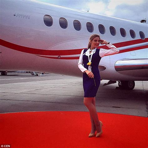 Anastasia Babushkina Named Russia S Best Flight Attendant Daily Mail Online