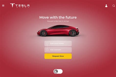 Tesla Fleet Request Ride Webflow