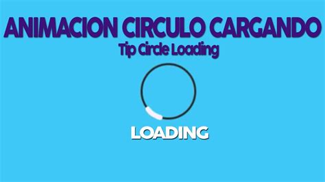 After Effects Animación Circulo Cargando Loading Tip Circle Loading