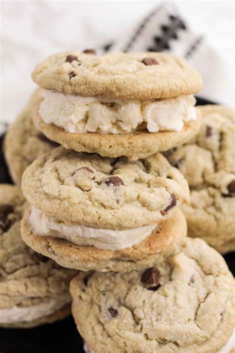 Chocolate Chip Cookie Ice Cream Sandwiches Gluten Free Mile High Mitts