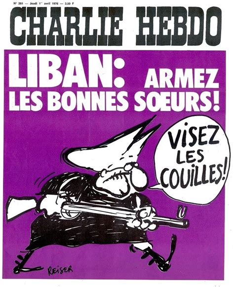 Charlie Hebdo 281 1er Avril 1976 Couverture Reiser Comic Books Comic Book Cover