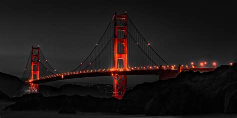 Golden Gate Bridge San Francisco Night Hd World 4k Wallpapers Images