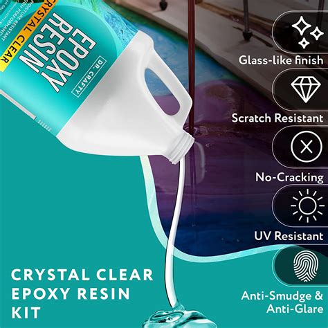 Buy Dr Crafty Clear Epoxy Resin Table Top Epoxy Resin Kit Clear Epoxy Resin For Resin Molds