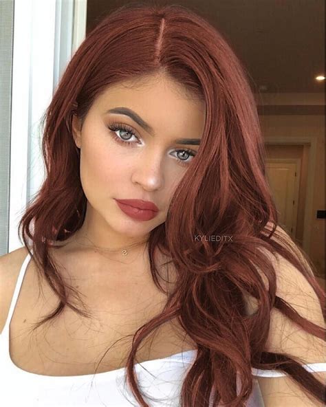 Kylie Jenner New Red Hair Shauna Ho