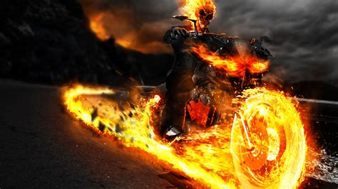 3840x2160 Ghost Rider On Bike Artwork 4k Hd 4k Wallpapers Images