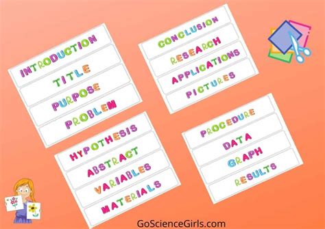 Want Free Science Fair Project Labels Use These 16 Attractive Designs