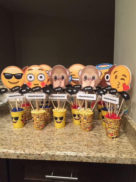 Emoji Party Idea Backdrop Games Favors Etc Artofit