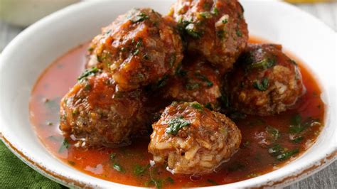Beef And Rice Meatballs Recipe