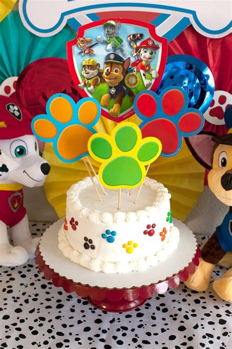 Paw Patrol Mighty Pups Birthday Cake Topper Template