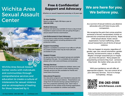 Brochure English Wichita Area Sexual Assault Center
