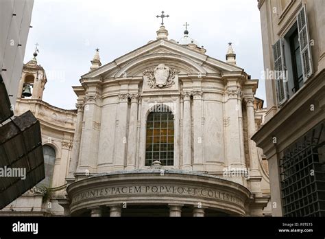Santa Maria Della Pace Church In Rome City Italy Stock Photo Alamy