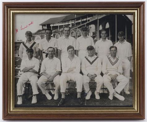 1926 England Vs Australia Cricket Team Signed Photograph Sporting
