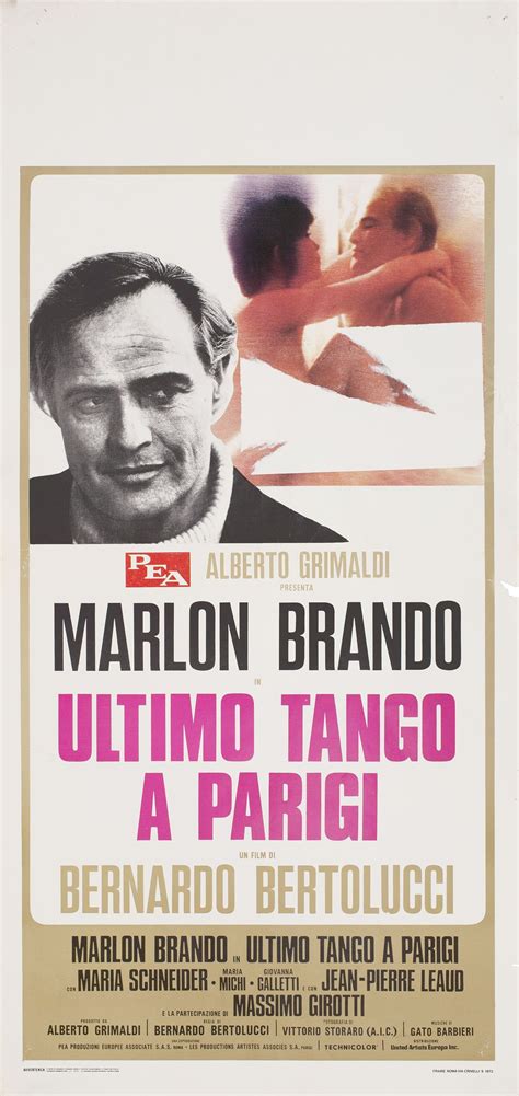 Last Tango In Paris Original 1972 Italian Locandina Movie Poster