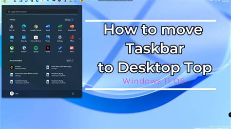 How To Move Windows 11 Taskbar To Desktop Top Side Youtube