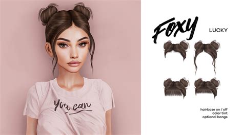 Second Life Marketplace Foxy Lucky Hair Brown