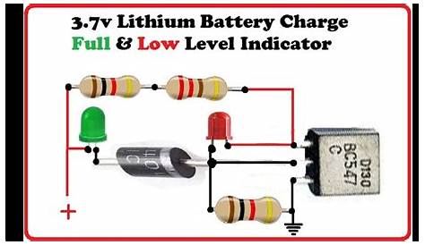 3.7v Battery Level Indicator Circuit Diagram System - Zoya Circuit