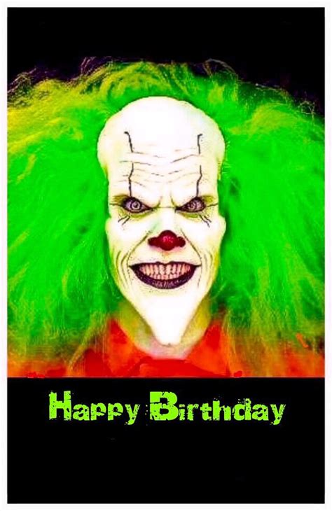 Pin By Fidel Bustos On Happy Birthday Scary Clown Makeup Evil Clowns