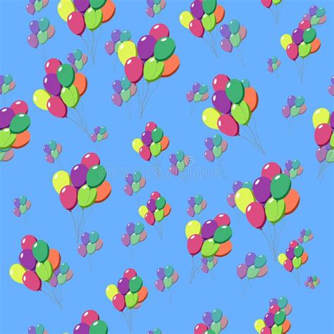 Balloons Seamless Pattern Stock Vector Illustration Of Paint 103188230