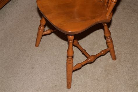 S Bent Hard Rock Maple Dining Table And Chairs Ebth