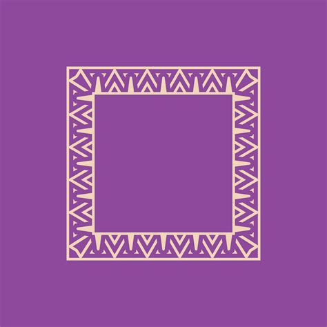 Abstract Art Decorative Square Ornamental Pattern Frame 31980884 Vector