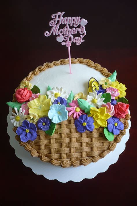 mother s day cake fudge chocolate cake covered with buttercream all flowers are done in royal