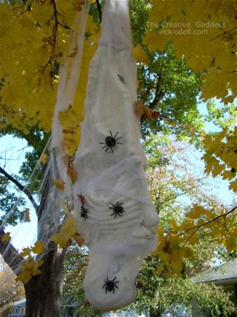 Score scary outdoor halloween decorations such as lit décor, path lights, inflatables, spiders & webs and scarecrows to make your home the spookiest house on the block. Spiders and Webs for Halloween | Time for the Holidays