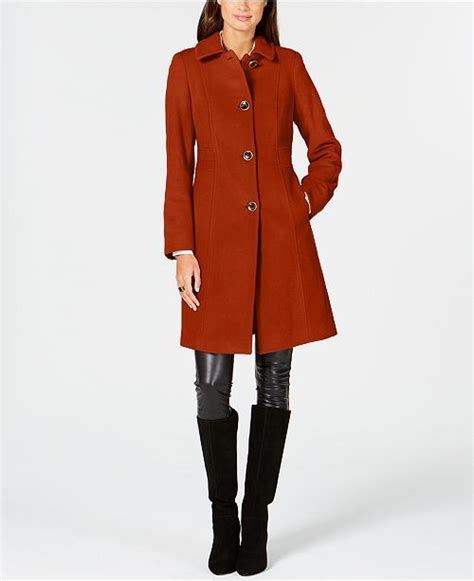 Anne Klein Petite Single Breasted Coat And Reviews Coats And Jackets
