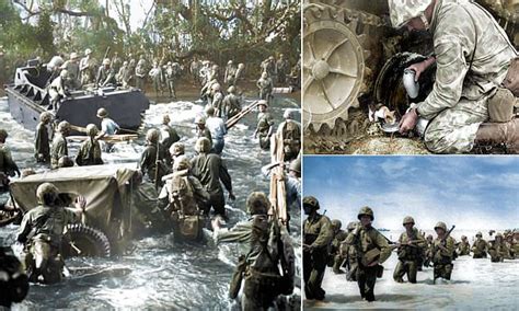 Newly Released Wwii Images Show Battle Of Tarawa Daily Mail Online