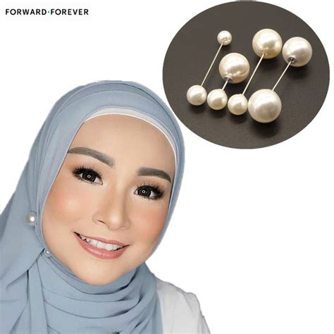 pearl tuspin 6cm long pin hijab pin shawl pin tudung shopee singapore