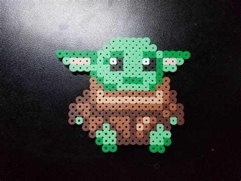 Baby Yoda By Supernaturally On Deviantart Melt Beads Patterns Easy