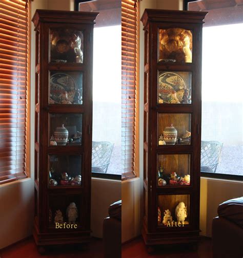 Curio Cabinet Light Fixtures Adding Led Lights To Curio Cabinet Display Cabinet Under
