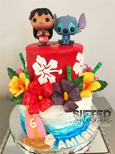 Lilo And Stitch Cake Disney Birthday Cakes Disney Baking