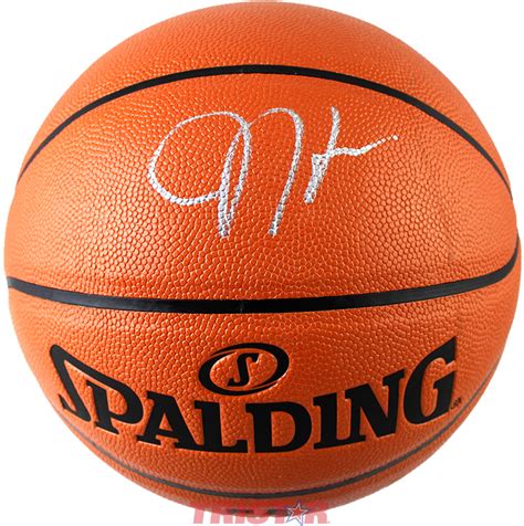 James Harden Autographed Spalding Io Nba Game Ball Series Basketball