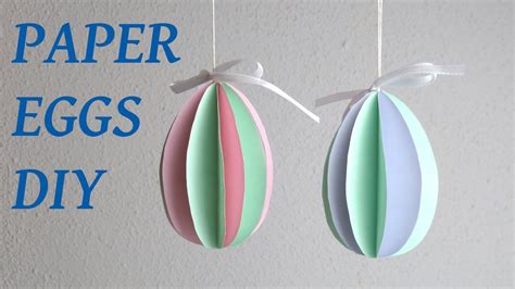 Paper Eggs To Hang Diy Easter Decorations Youtube