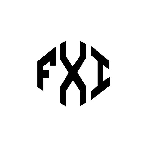 Fxi Letter Logo Design With Polygon Shape Fxi Polygon And Cube Shape