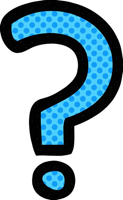 Comic Book Style Cartoon Question Mark 39943653 Png