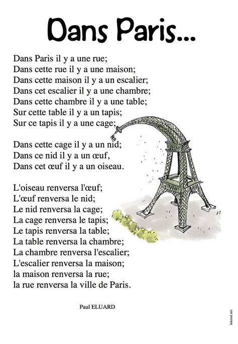 Poems Illustrated By Year 3 Children French Poems French Flashcards