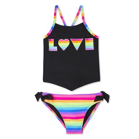 George Girls Tankini Love 2 Piece Swimsuit Walmart Canada