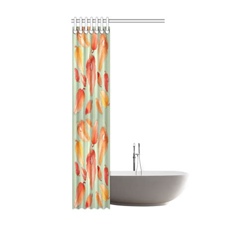 Leaves Shower Curtain 36x72 Id D415174